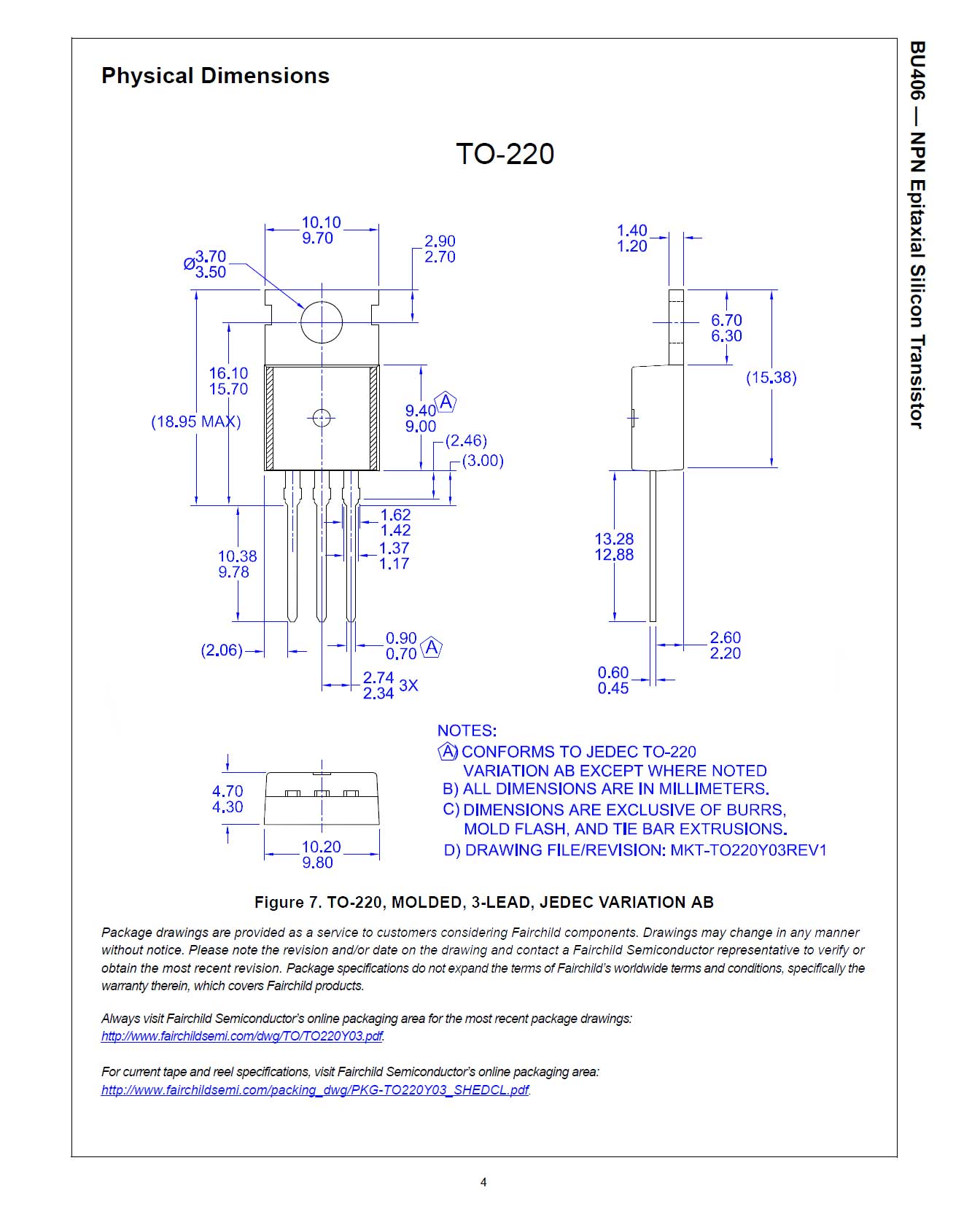 Транзистор BU406 для ультразвукового увлажнителя воздуха, параметры в datasheet-3